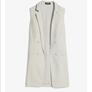 Express Sleeveless Double Breast Blazer